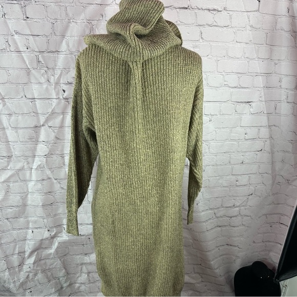 NWT annabelle boutique duster sweater Cardigan open front hooded pockets neutral - Picture 4 of 8